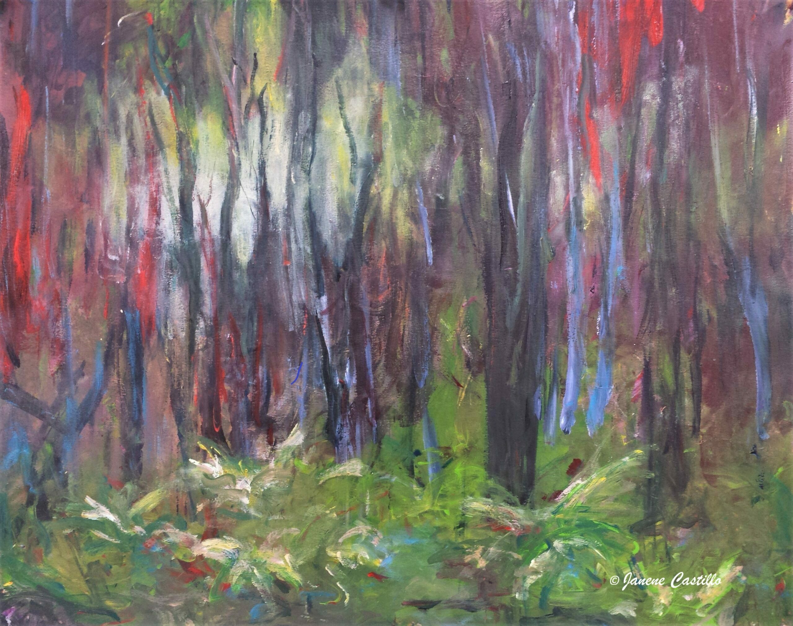 Forest Glen Acrylic on Fabriano 39cmHx50cmW