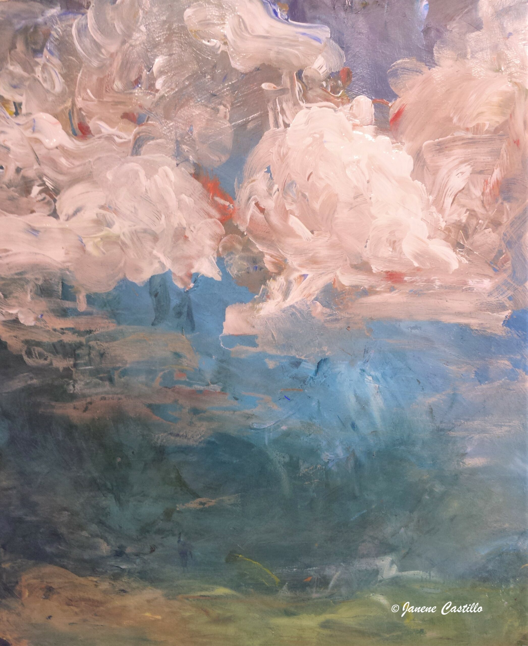 Summer Storm -Acrylic on Fabriano 42cmHx30cmW