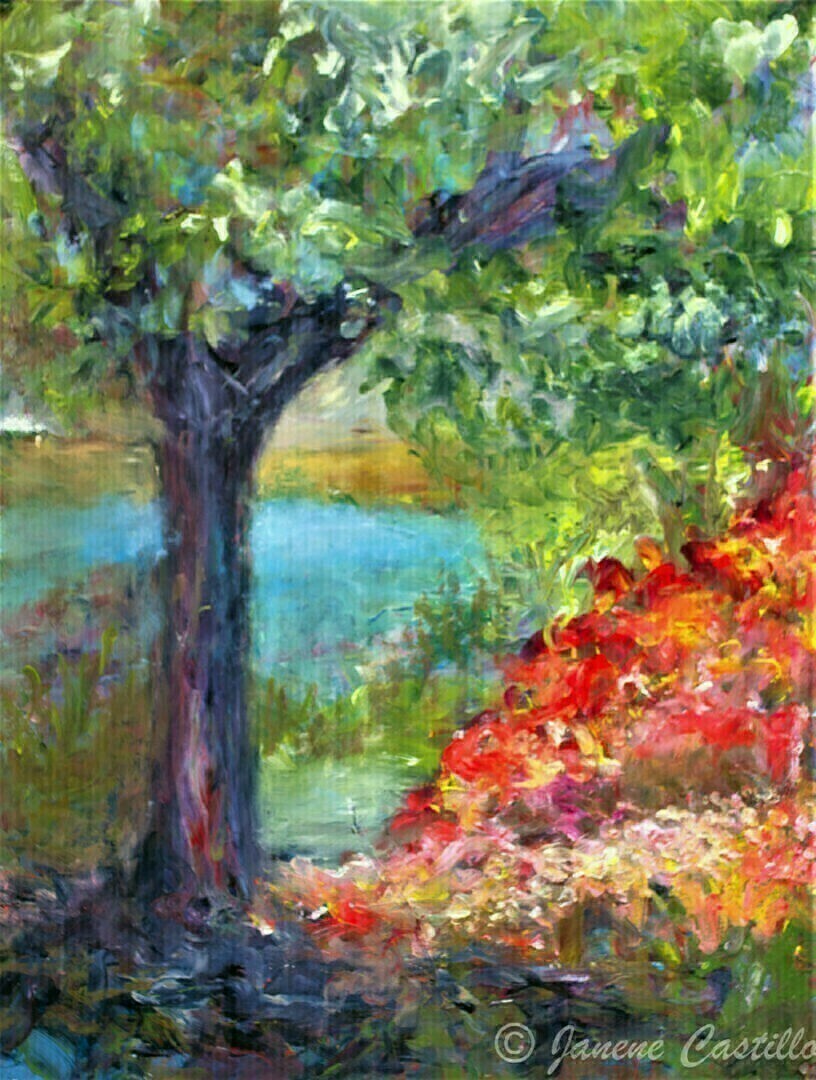 Garden in Nature, Acrylic on Fabriano Paper, 59cmHx41W
