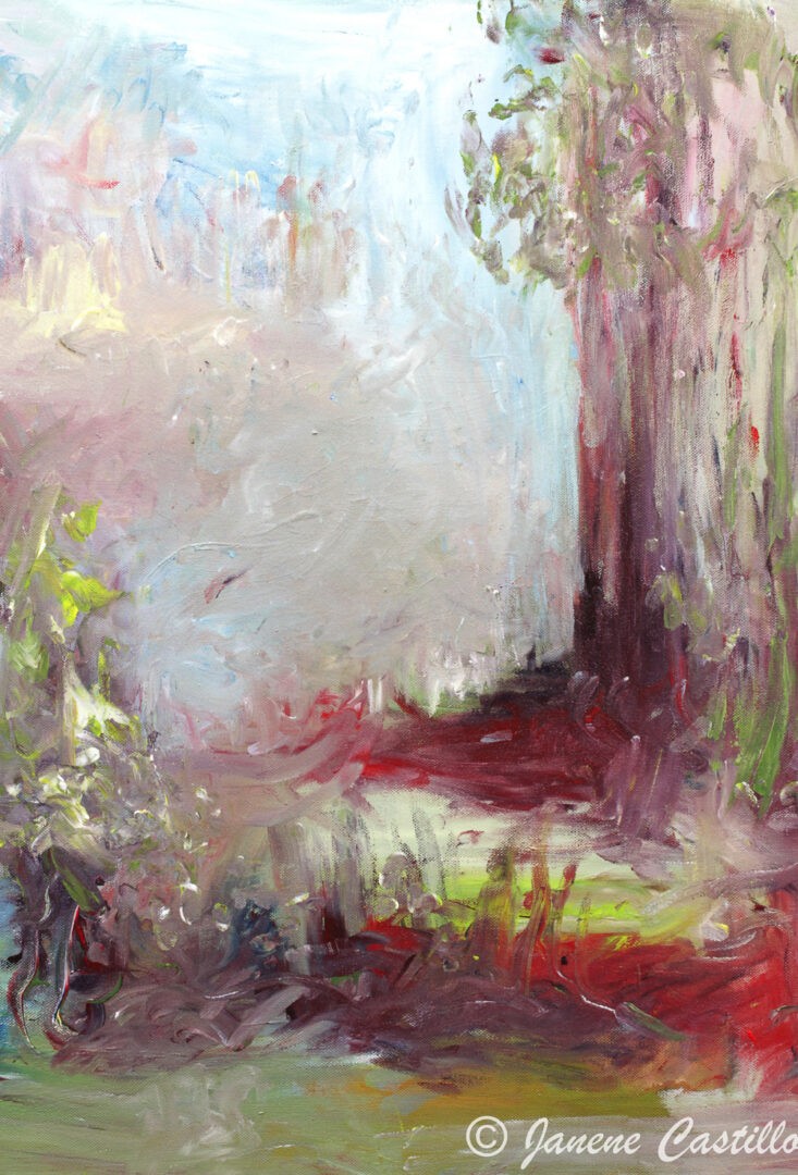 Natures Garden, Acrylic on Canvas, 75cmHx61W